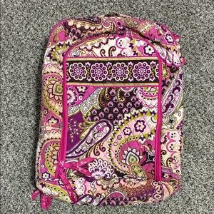 Vera Bradley Pink Paisley Quilted Backpack